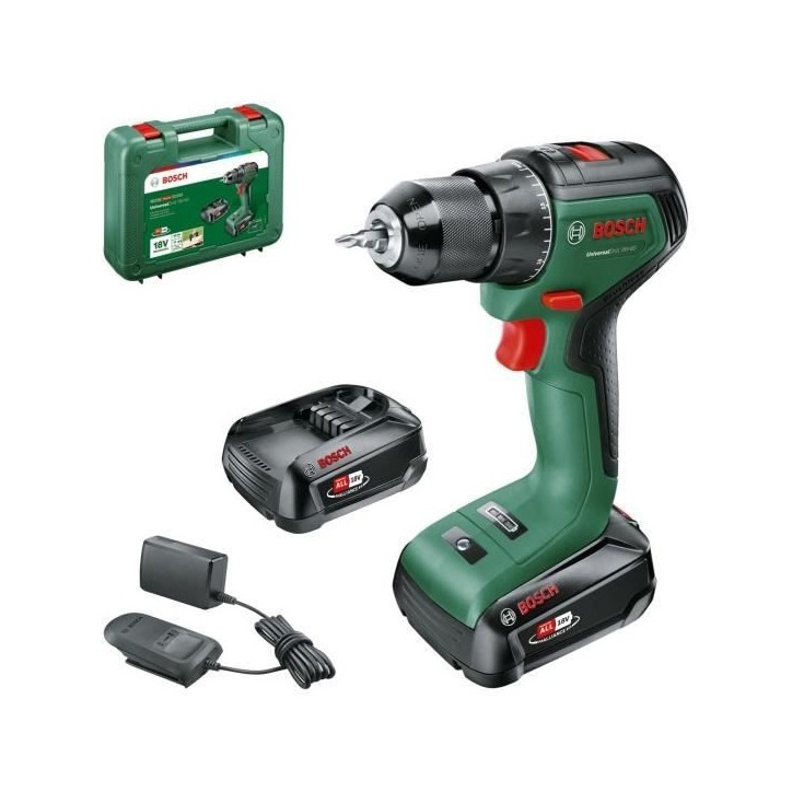 Perceuse Visseuse UniversalDrill 18V-60 (2x 2,0Ah) + AL 18V-20 Perceuse Visseuse UniversalDrill 18V-60 (2x 2,0Ah) + AL 18V-20