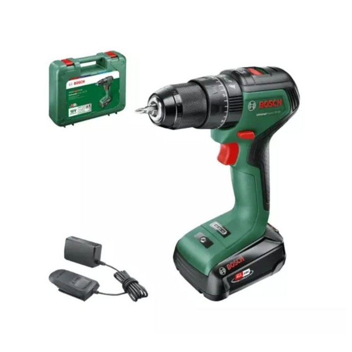 Perceuse a percussion Universal Impact 18V-60 - BOSCH - avec 1 batterie 2Ah - coffret - 06039D7101