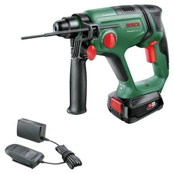 Perforateur - BOSCH - UniversalHammer 18V - 2,5 Ah - Sans fil - Percussion SDS Plus Perforateur - BOSCH - UniversalHammer 18V - 2,5 Ah - Sans fil - Percussion SDS Plus