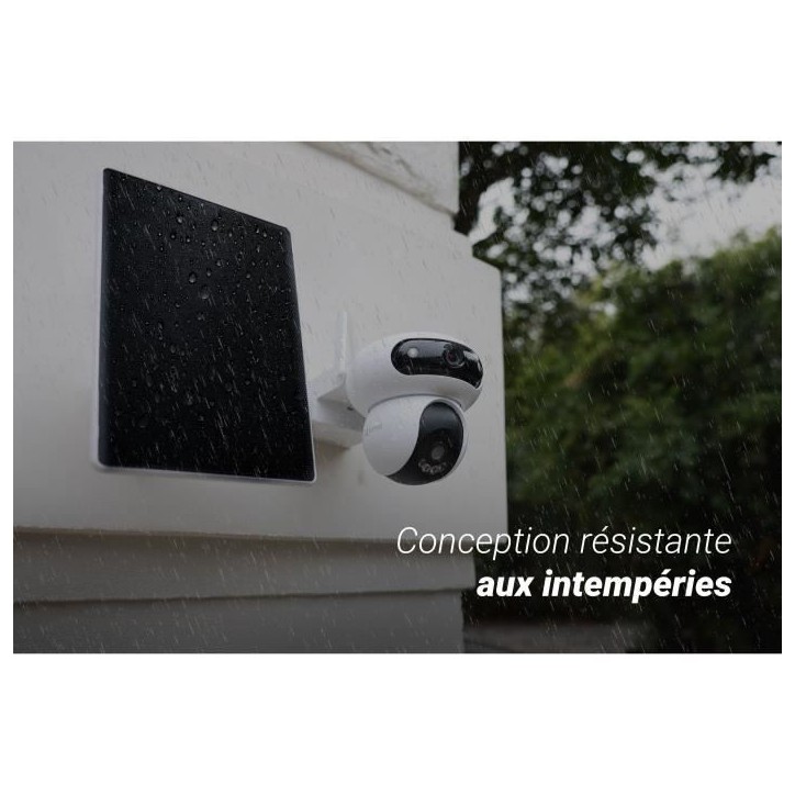 Caméra de surveillance - EZVIZ - HB90 - Panneau solaire 8W - Vision nocturne - Motorisée - Extérieur
