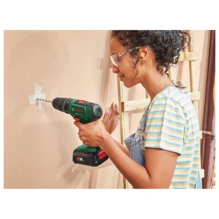 Perceuse-visseuse a percussion sans fil Bosch Home and Garden 06039D810D 18 V 1.5 Ah Li-Ion + 2 batteries, + chargeur, Perceuse-visseuse a percussion sans fil Bosch Home and Garden 06039D810D 18 V 1.5 Ah Li-Ion + 2 batteries, + chargeur,