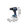 Perceuse visseuse 18V GSR 18V-55 (sans batterie ni chargeur) en coffre