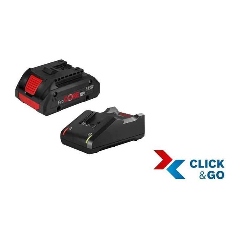 Set batterie Bosch Professional ProCORE 18V 4,0Ah + Chargeur GAL 18V-4 Set batterie Bosch Professional ProCORE 18V 4,0Ah + Chargeur GAL 18V-4