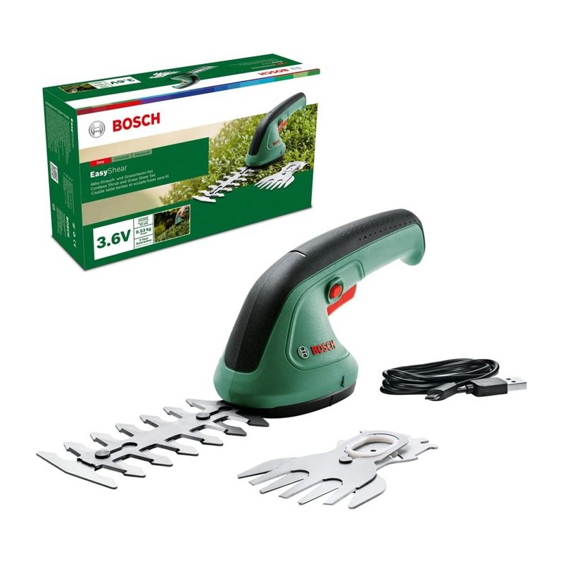 Cisailles Bosch - EasyShear 3,6V - (lame 120 mm, lame 100 mm) Cisailles Bosch - EasyShear 3,6V - (lame 120 mm, lame 100 mm)