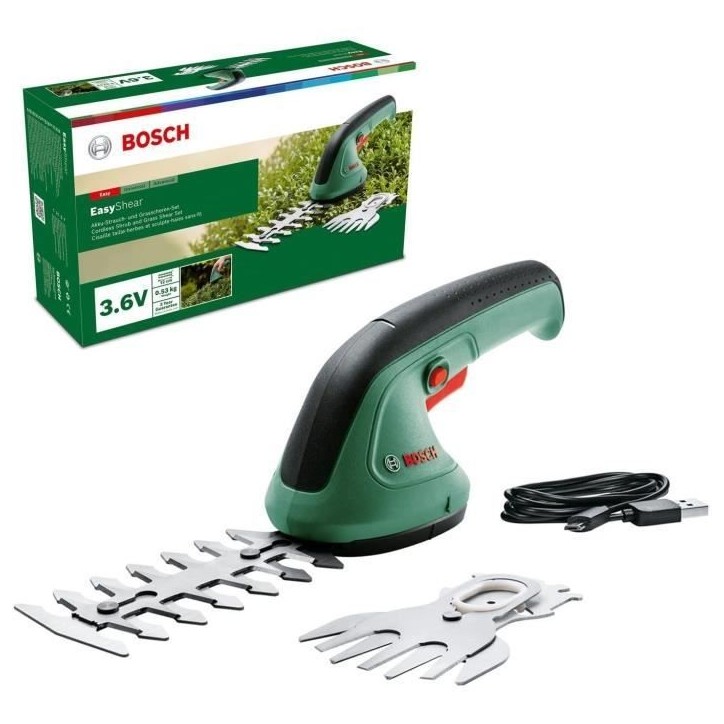 Cisailles Bosch - EasyShear 3,6V - (lame 120 mm, lame 100 mm)