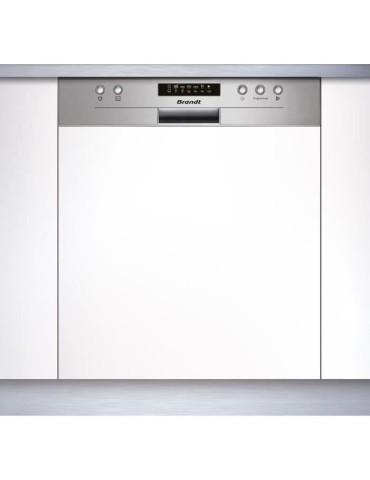 Lave-vaisselle encastrable BRANDT LVE134X - Induction - 13 couverts - L60cm - 44dB - Silver