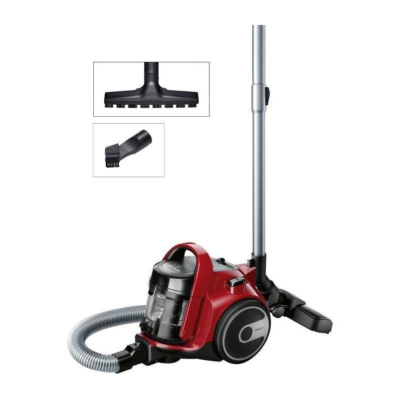 BOSCH BGC05AAA2 Cleann'n aspirateur sans sac rouge - 78 dB - 28 kWh/an