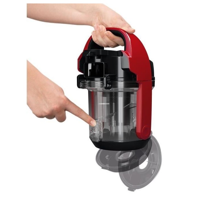 BOSCH BGC05AAA2 Cleann'n aspirateur sans sac rouge - 78 dB - 28 kWh/an - (h)epa - 9m - 1,5L - brosse universelle - brosse parque BOSCH BGC05AAA2 Cleann'n aspirateur sans sac rouge - 78 dB - 28 kWh/an - (h)epa - 9m - 1,5L - brosse universelle - brosse parque