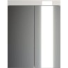 Meuble de salle de bain - Armoire de toilette - Miroir - 2 portes - Bl