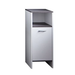 Meuble de salle de bain - rangement bas - Blanc -L32 x H82 x P28 cm -