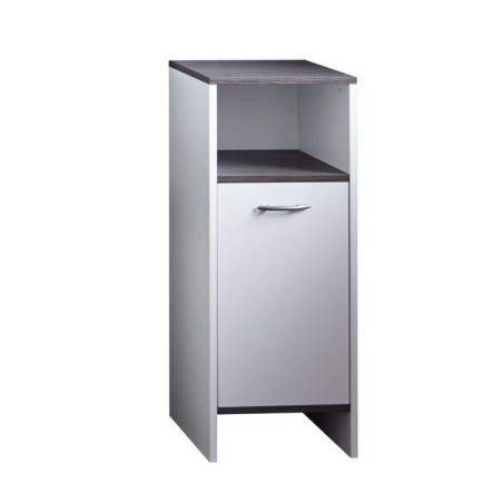Meuble de salle de bain - rangement bas - Blanc -L32 x H82 x P28 cm -