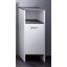 Meuble de salle de bain - rangement bas - Blanc -L32 x H82 x P28 cm -