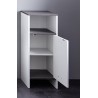 Meuble de salle de bain - rangement bas - Blanc -L32 x H82 x P28 cm -