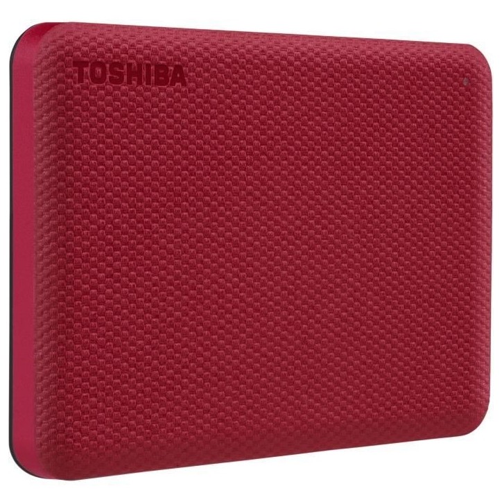 Disque dur externe - TOSHIBA - Canvio Advance - 1 To - Rouge