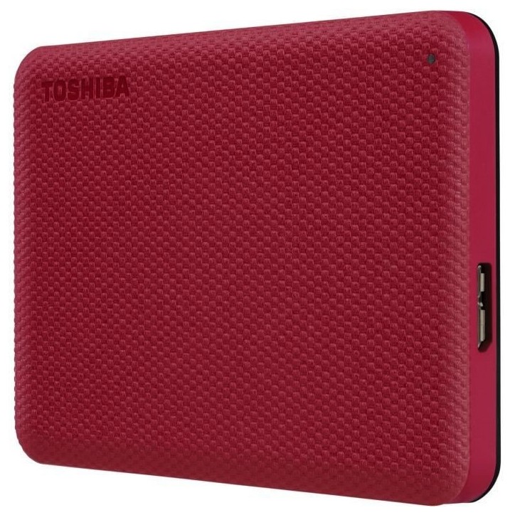Disque dur externe - TOSHIBA - Canvio Advance - 1 To - Rouge
