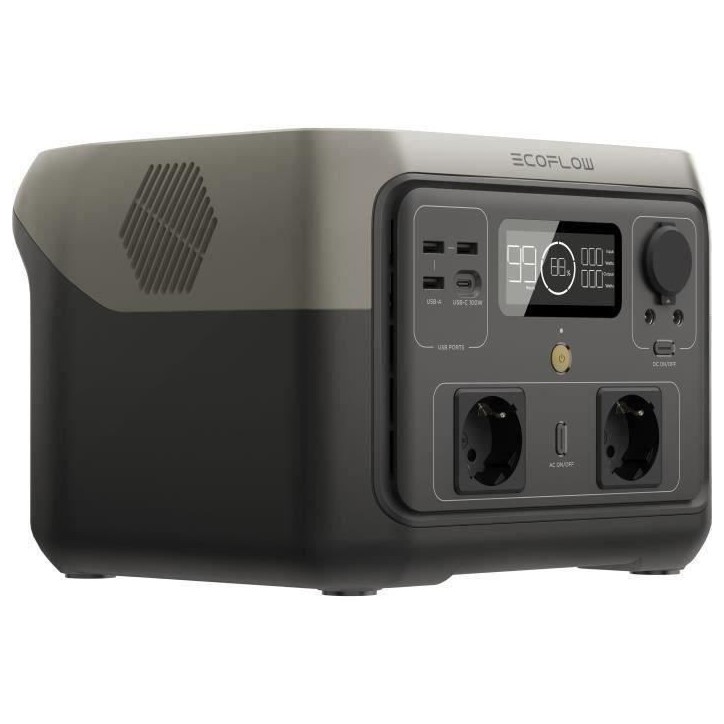 générateur electrique portable RIVER 2 MAX, 512 Wh , 2 sortie CA - 500 W au total (surtension 1000 W) générateur electrique portable RIVER 2 MAX, 512 Wh , 2 sortie CA - 500 W au total (surtension 1000 W)