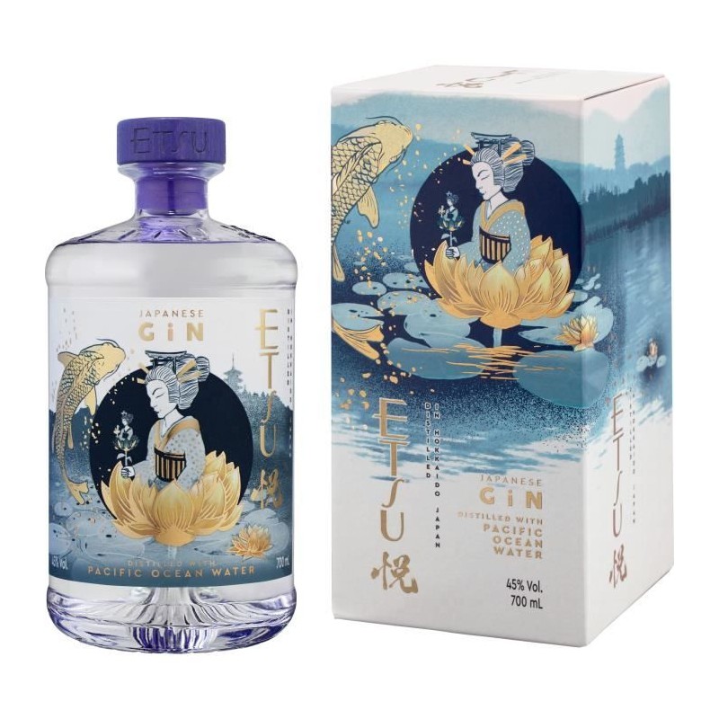Etsu Pacific Ocean Water - Gin - Japon - 70cl - 45% Etsu Pacific Ocean Water - Gin - Japon - 70cl - 45%