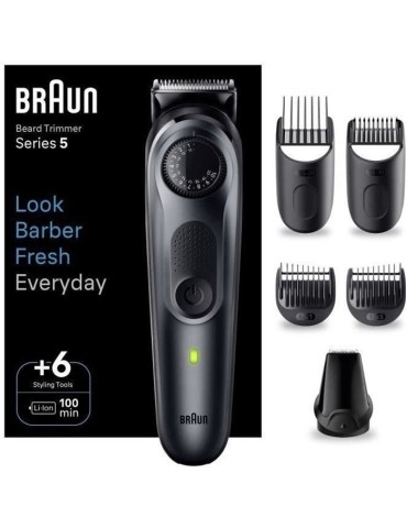 Tondeuse a barbe BRAUN - Series 5 BT5450 - 40 réglages de longueurs - 100 min d'autonomie
