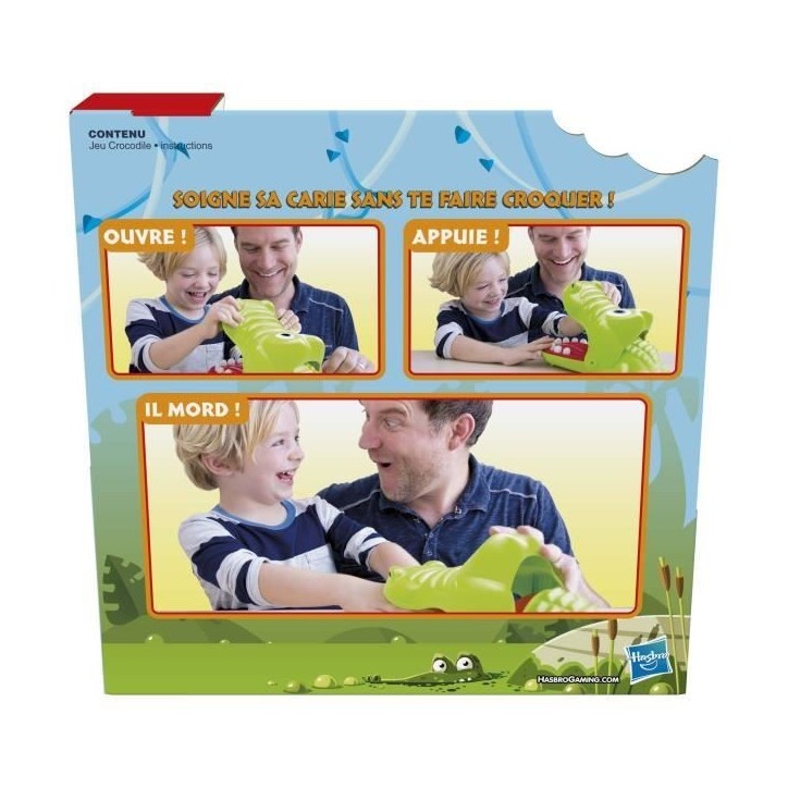 Croc' Dentiste, Jeu de société pour les petits, Jeu fun, Version française, Hasbro Gaming, Des 4 ans Croc' Dentiste, Jeu de société pour les petits, Jeu fun, Version française, Hasbro Gaming, Des 4 ans