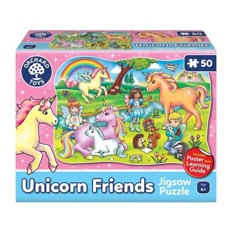 Tes amies les licornes - Puzzle - ORCHARD - 50 p Tes amies les licornes - Puzzle - ORCHARD - 50 p