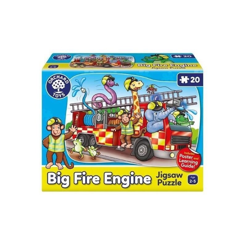 Puzzle - ORCHARD - Big Fire Engine - 20 pieces - Multicolore - Pour en Puzzle - ORCHARD - Big Fire Engine - 20 pieces - Multicolore - Pour en
