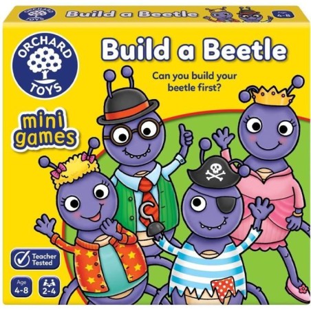 Jeu de société - ORCHARD - Build a Beetle - Jeu de voyage compact -