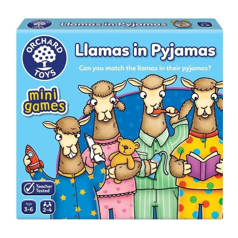 Jeu de société - ORCHARD - Llamas in Pyjamas Mini - Multicolore - 2- Jeu de société - ORCHARD - Llamas in Pyjamas Mini - Multicolore - 2-