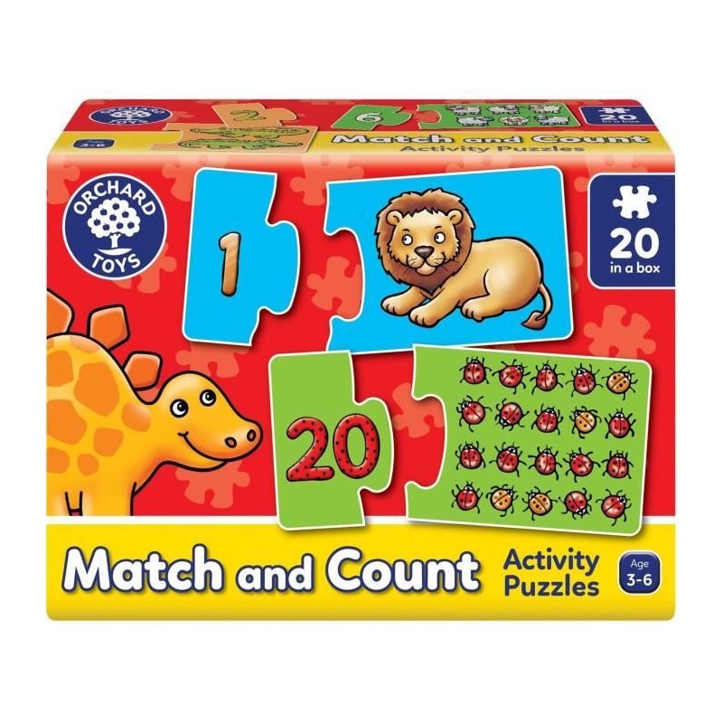 Puzzle astucieux - ORCHARD - Faire correspondre et compter Puzzle astucieux - ORCHARD - Faire correspondre et compter