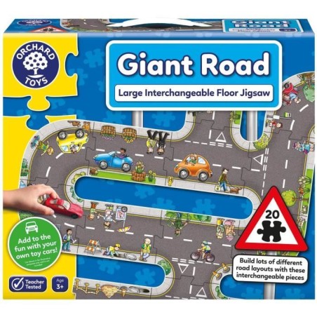 Puzzle - ORCHARD - Giant route Road - 20 grosses pieces interchangeabl