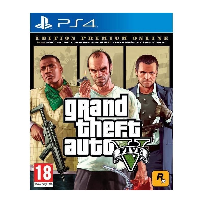 GTA V : EDITION PREMIUM Jeu PS4 GTA V : EDITION PREMIUM Jeu PS4