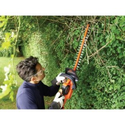 Taille-haies électrique sans fil + batterie 2Ah + chargeur - BLACK&DE