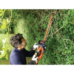 Taille-haies électrique sans fil + batterie 2Ah + chargeur - BLACK&DE