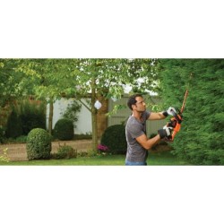Taille-haies électrique sans fil + batterie 2Ah + chargeur - BLACK&DE