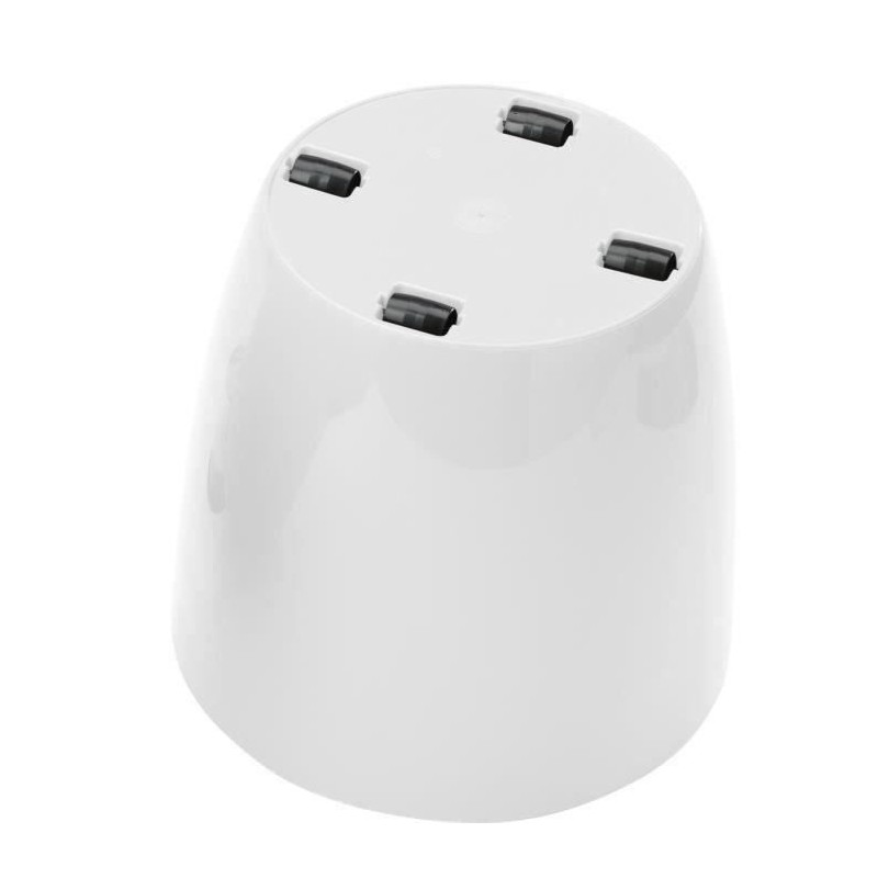 Cache-pot brillant - GARDEN ID - Shiny Blanc avec roulettes - 35 x 32 Cache-pot brillant - GARDEN ID - Shiny Blanc avec roulettes - 35 x 32
