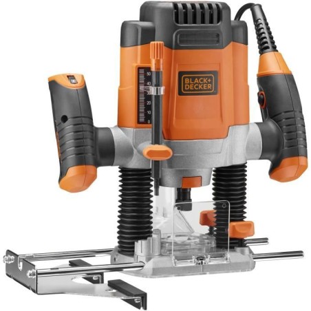 Défonceuse filaire - BLACK+DECKER - KW1200E-QS - 1200W - 7 accessoire