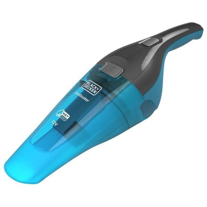 Aspirateur a main BLACK+DECKER WDC215WA-QW Dustbuster Lithium Eau et poussiere 7,2V sans fil - Bleu