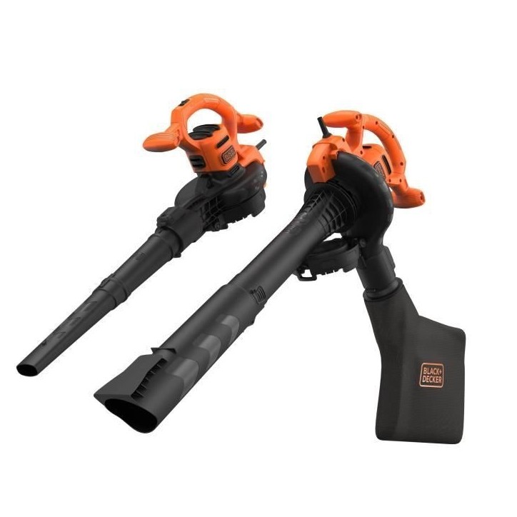 Aspirateur souffleur broyeur filaire BLACK+DECKER - BEBLV260-QS - 2600W - Sac 40L - Systeme bi-tube Aspirateur souffleur broyeur filaire BLACK+DECKER - BEBLV260-QS - 2600W - Sac 40L - Systeme bi-tube