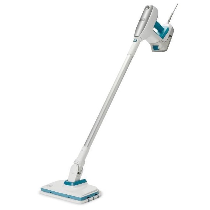 Balai vapeur multifonction - BLACK & DECKER - BHSM15FX08-QS - 1500 W - 8 accessoires - Blanc / Gris / Bleu