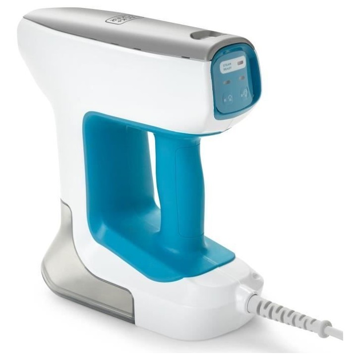Balai vapeur multifonction - BLACK & DECKER - BHSM15FX08-QS - 1500 W - 8 accessoires - Blanc / Gris / Bleu