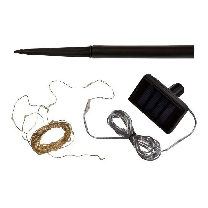Guirlande solaire extérieure LUCIOLE 200 leds blanc chaud - SMART GARDEN - 21.9m Guirlande solaire extérieure LUCIOLE 200 leds blanc chaud - SMART GARDEN - 21.9m