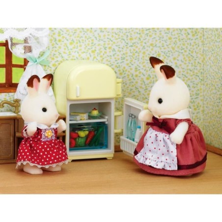 SYLVANIAN FAMILIES - 5014 - Set Maman Lapin Chocolat et Réfrigérateu