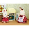 SYLVANIAN FAMILIES - 5014 - Set Maman Lapin Chocolat et Réfrigérateu