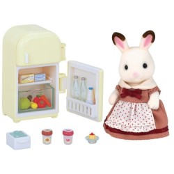 SYLVANIAN FAMILIES - 5014 - Set Maman Lapin Chocolat et Réfrigérateu
