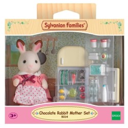 SYLVANIAN FAMILIES - 5014 - Set Maman Lapin Chocolat et Réfrigérateu