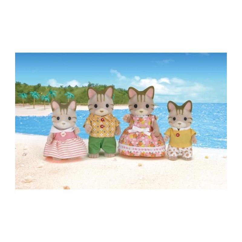 SYLVANIAN FAMILIES - 5180 - Famille Chat Tigre - Les Familles - Articu SYLVANIAN FAMILIES - 5180 - Famille Chat Tigre - Les Familles - Articu