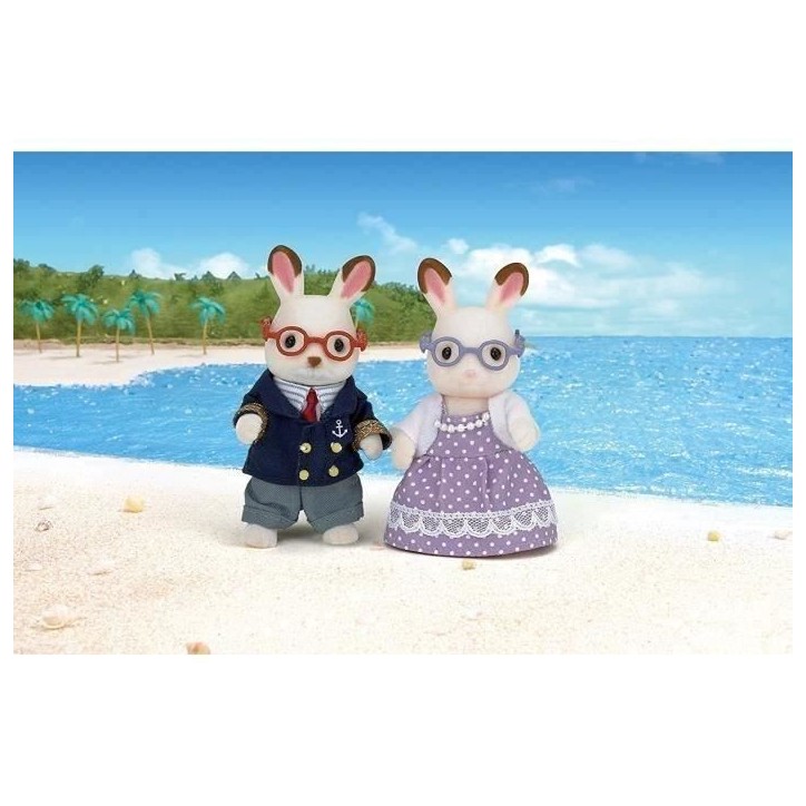 SYLVANIAN FAMILIES - 5190 - Grands-Parents Lapin Chocolat - Les familles