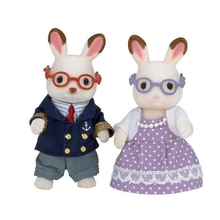 SYLVANIAN FAMILIES - 5190 - Grands-Parents Lapin Chocolat - Les familles