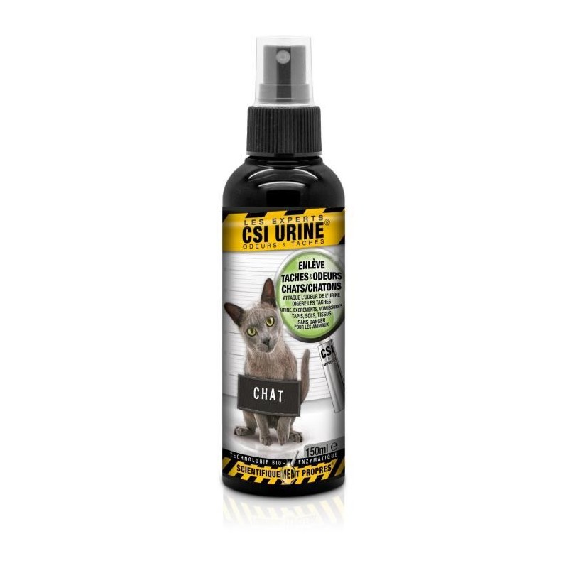 Spray - CSI URINE - Chat/Chaton 150ML - Élimine odeurs, contrôle des Spray - CSI URINE - Chat/Chaton 150ML - Élimine odeurs, contrôle des