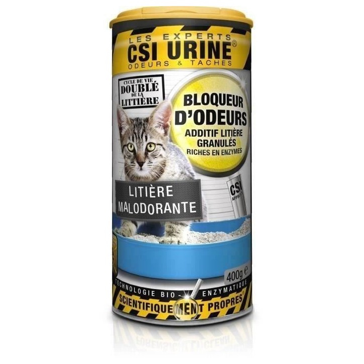 Granulés litiere CSI URINE 400gr Granulés litiere CSI URINE 400gr