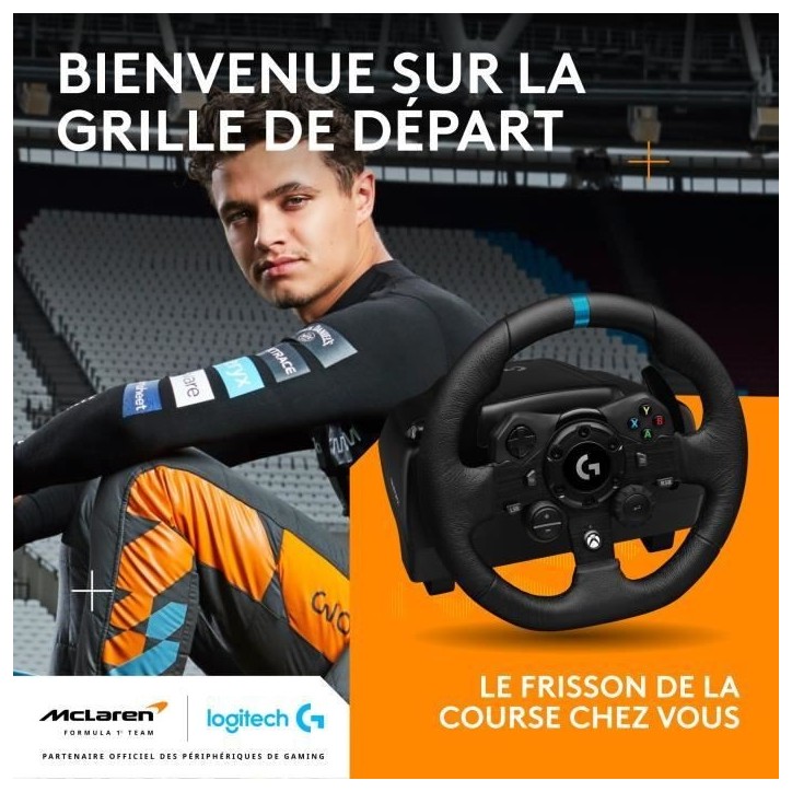 Volant de course et pédales G923 - Logitech G - Compatible Xbox serie X/S, One et PC Volant de course et pédales G923 - Logitech G - Compatible Xbox serie X/S, One et PC